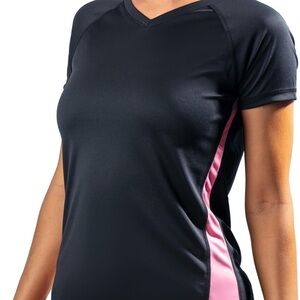 Kanu Surf Women's Black and Pink Swim Tee